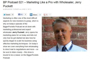 Market Like a wholesaler Tips and Tricks First Podcast for BiggerPockets